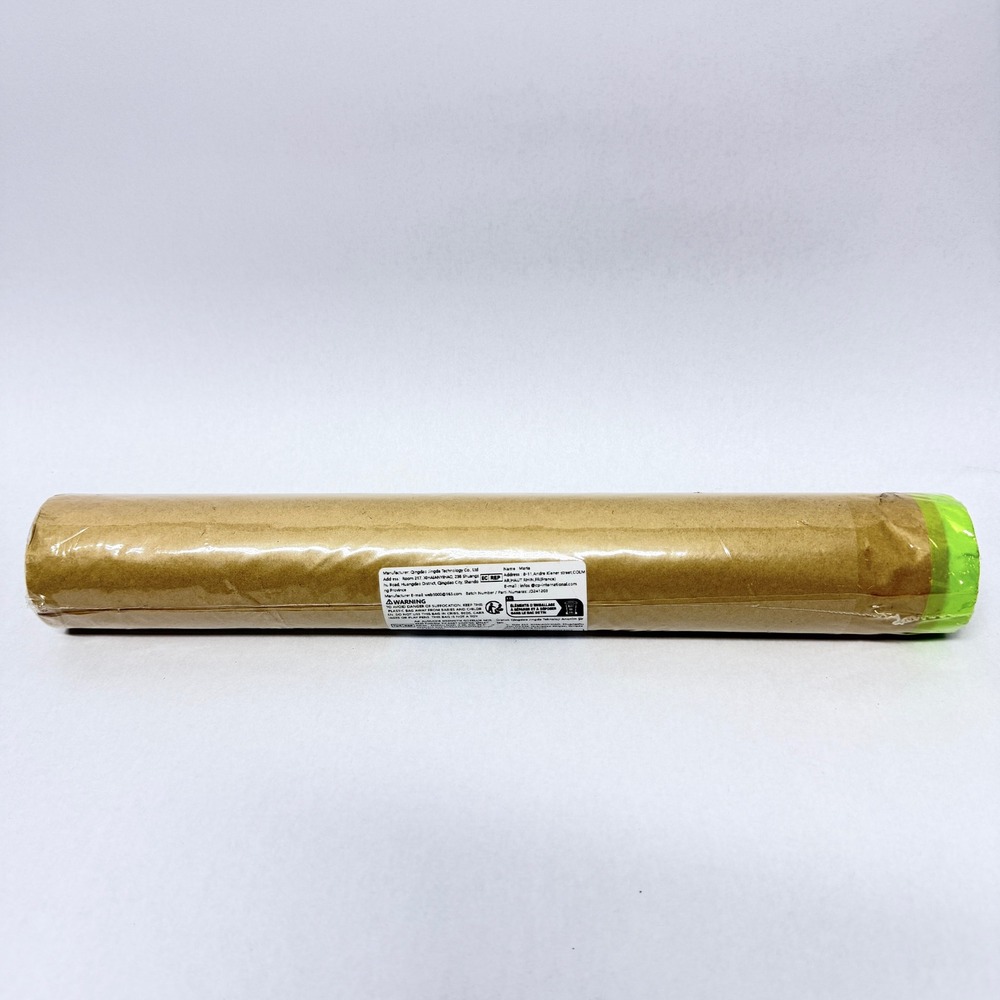 Pre-Taped Drop Paper 24in x 36ft Green Masking Tape Brown Painter Paper Roll